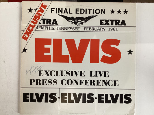 ELVIS = EXCLUSIVE LIVE PRESS CONFERENCE (USA 1977) (USED)