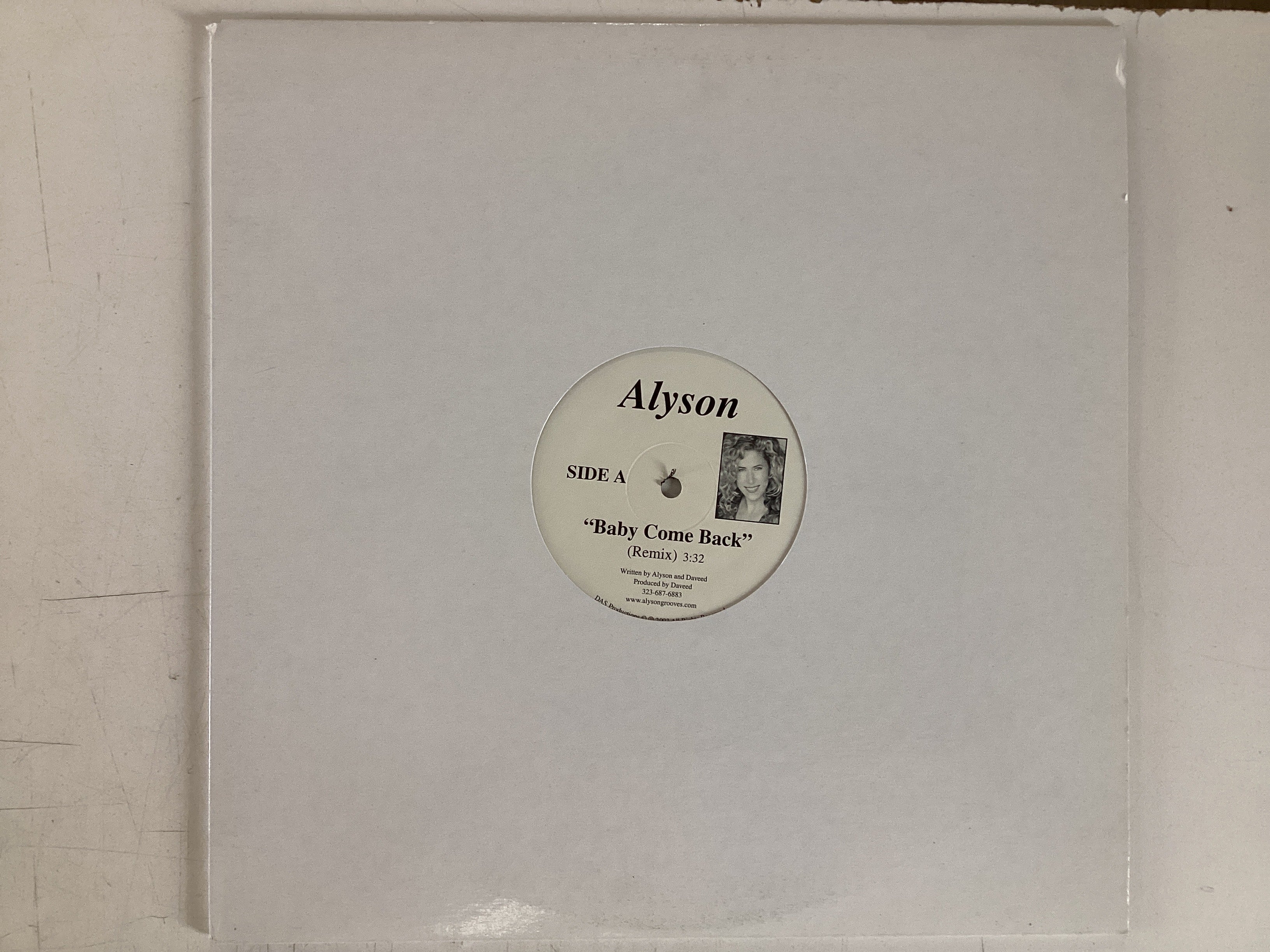 ALYSON = BABY COME BACK (USA 2003) (USED)