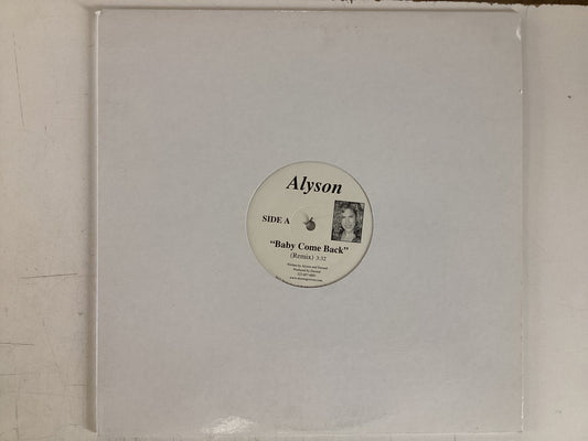ALYSON = BABY COME BACK (USA 2003) (USED)