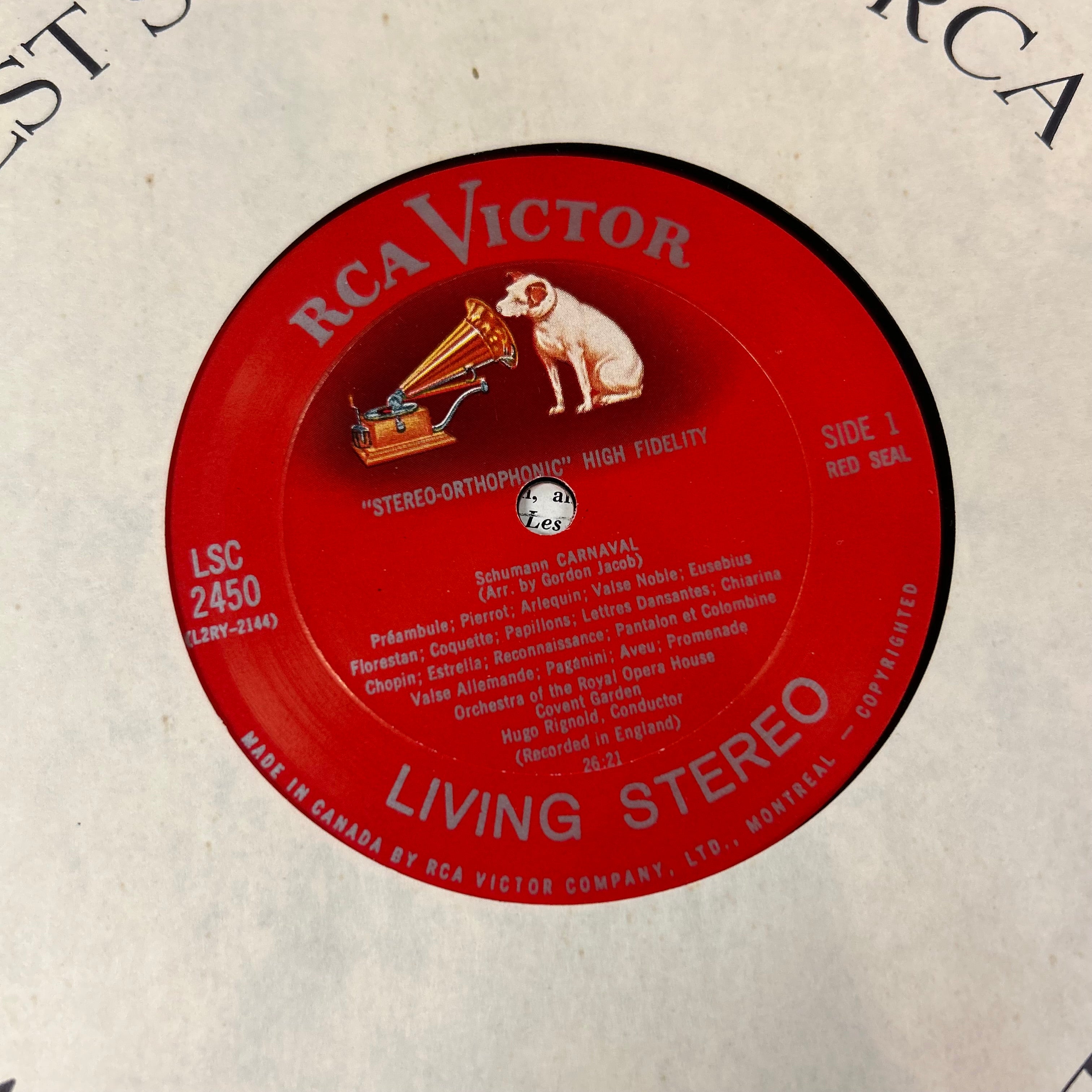 SCHUMANN / MEYERBEER = CARNAVAL / LES PATINEURS (RCA VICTOR LIVING STEREO) (CDN 1960) (USED)