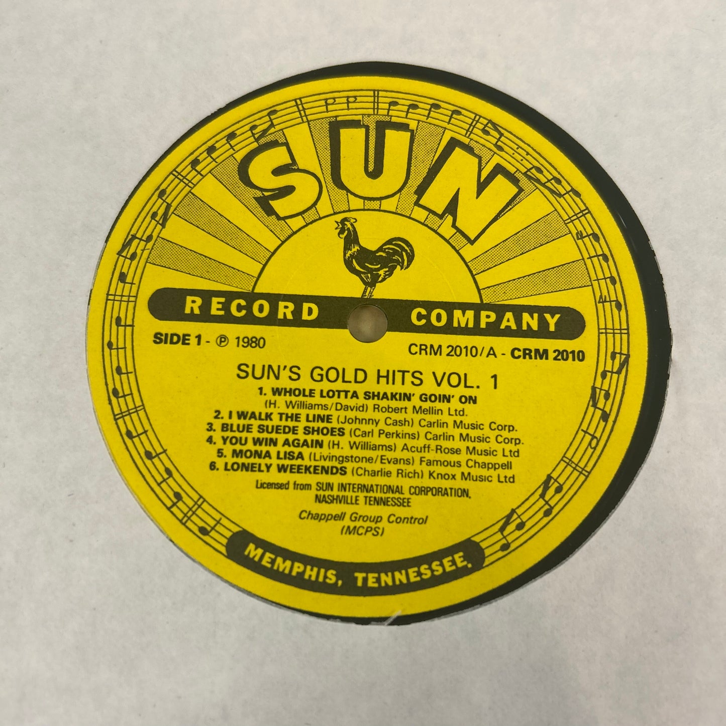SUN'S GOLD HITS: VOL. 1 (UK 1980) (USED)