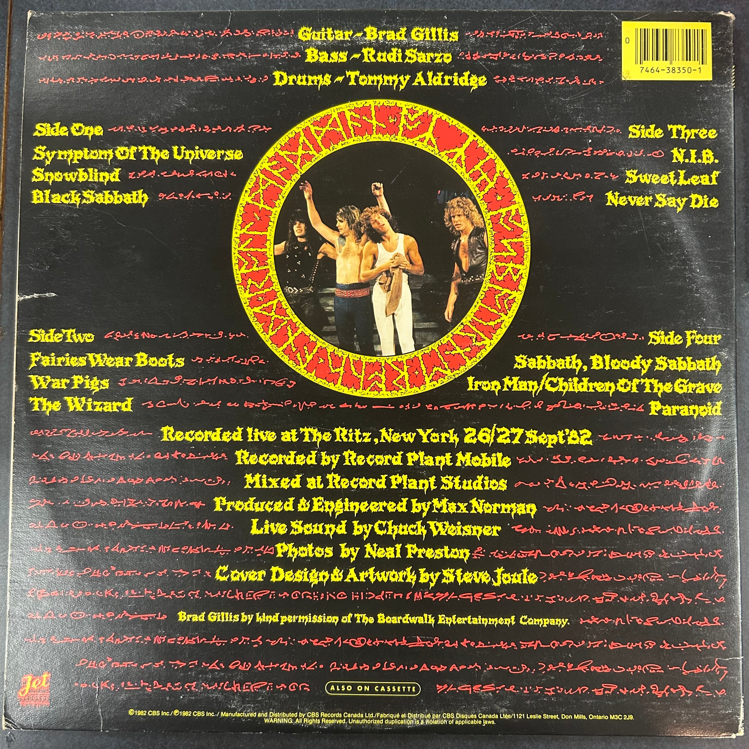 OSBOURNE, OZZY = SPEAK OF THE DEVIL (CDN 1982) (USED)