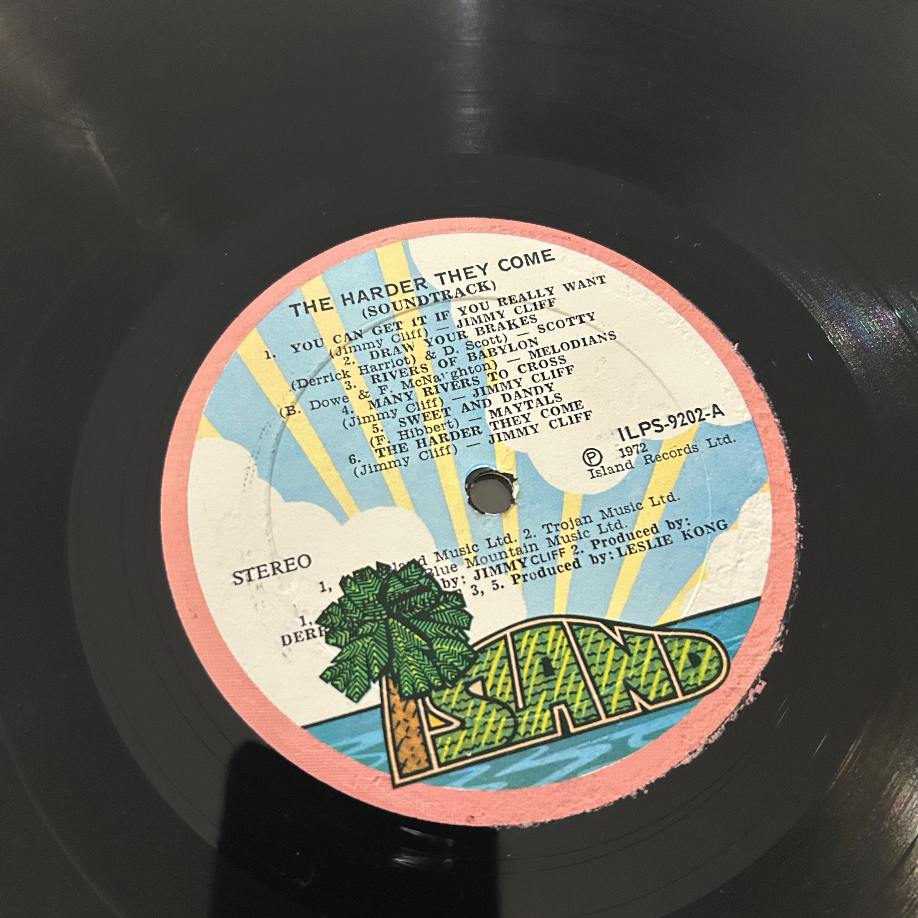 CLIFF, JIMMY = THE HARDER THEY COME (OST) (JAMAICA 1972) (USED)