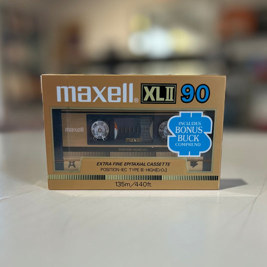 MAXELL XLII 90 MINS CASSETTE (BLANK)