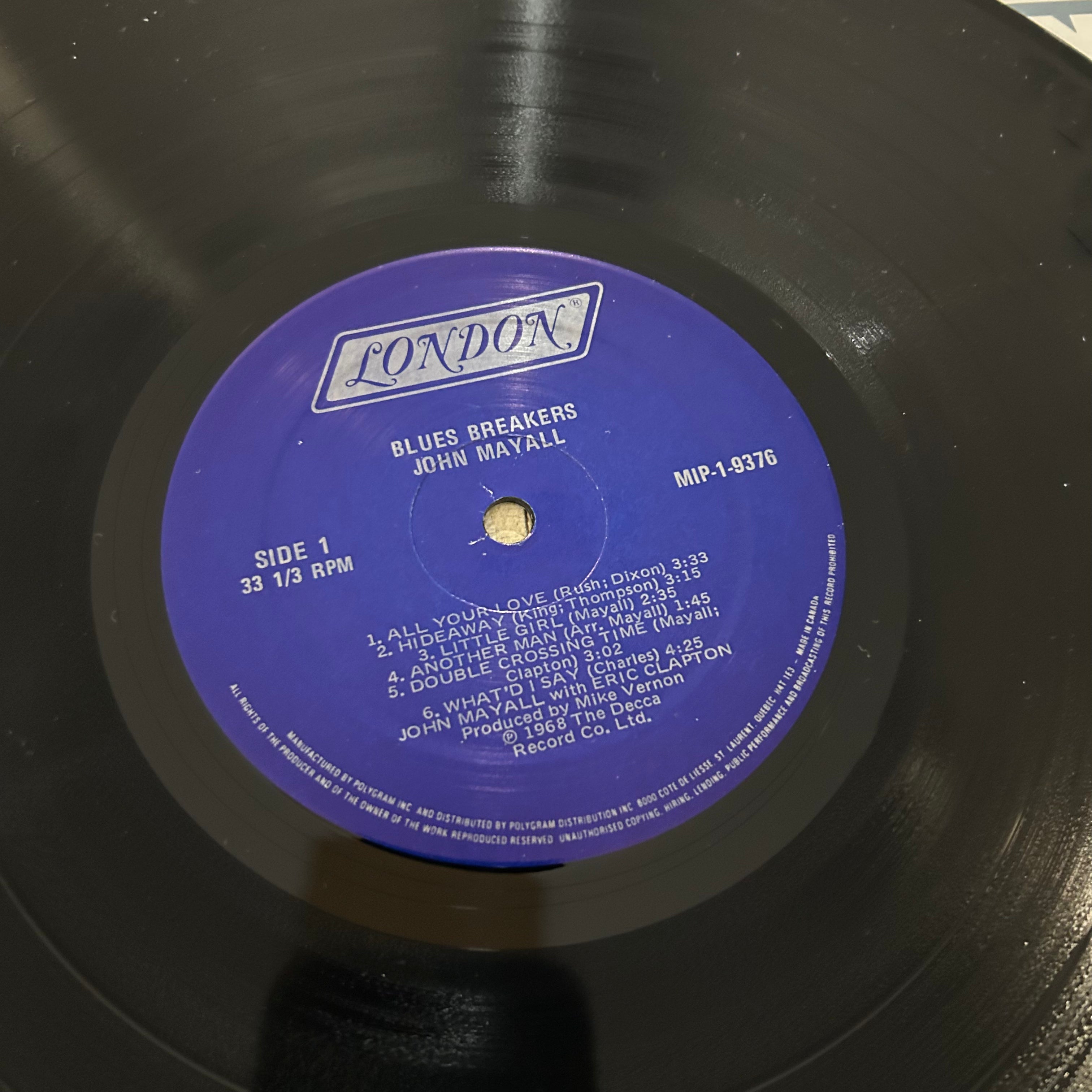 MAYALL, JOHN / CLAPTON, ERIC = BLUES BREAKERS (CDN REISSUE) (USED)