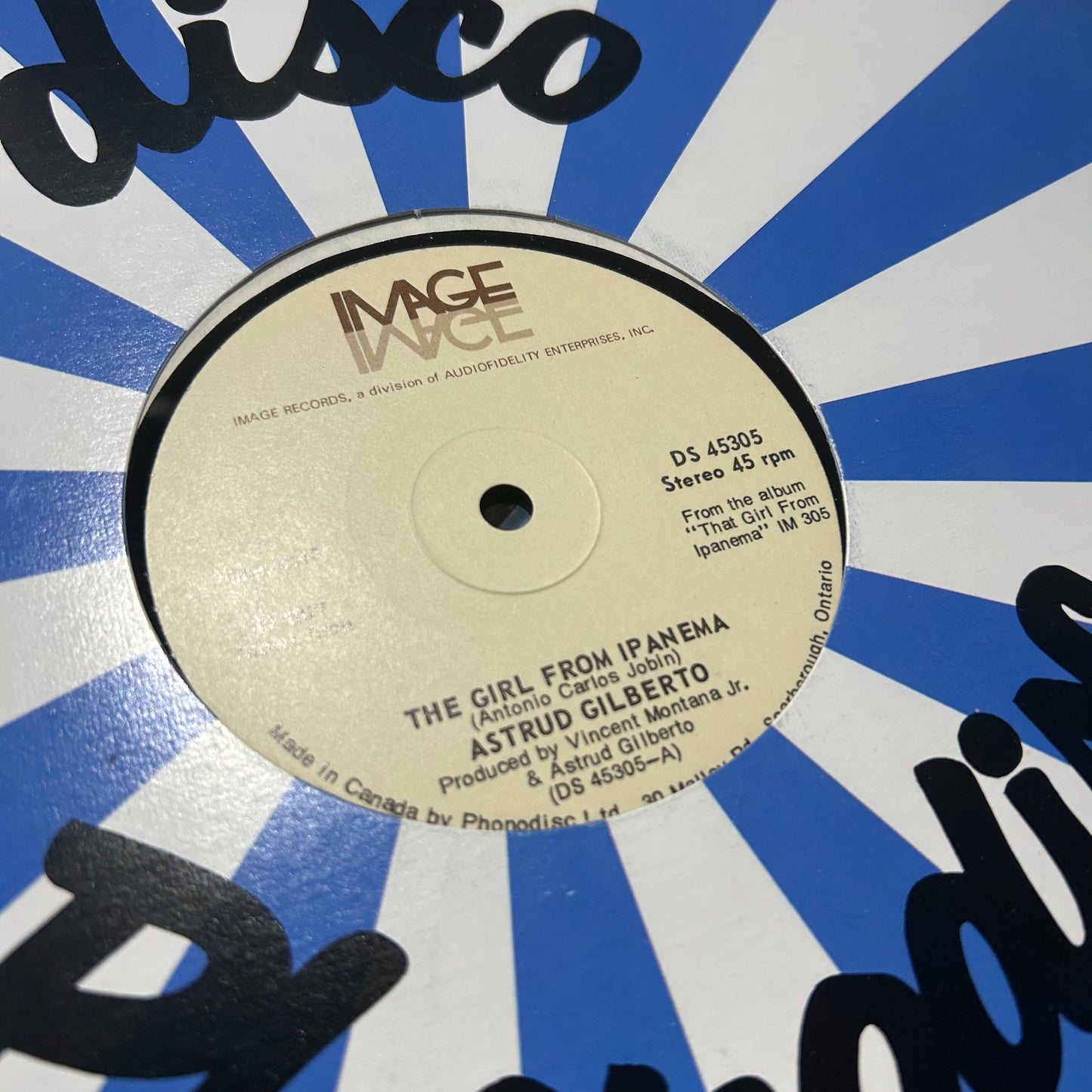 GILBERTO, ASTRUD = GIRL FROM IPANEMA (12 IN.) (CDN 1977) (USED)