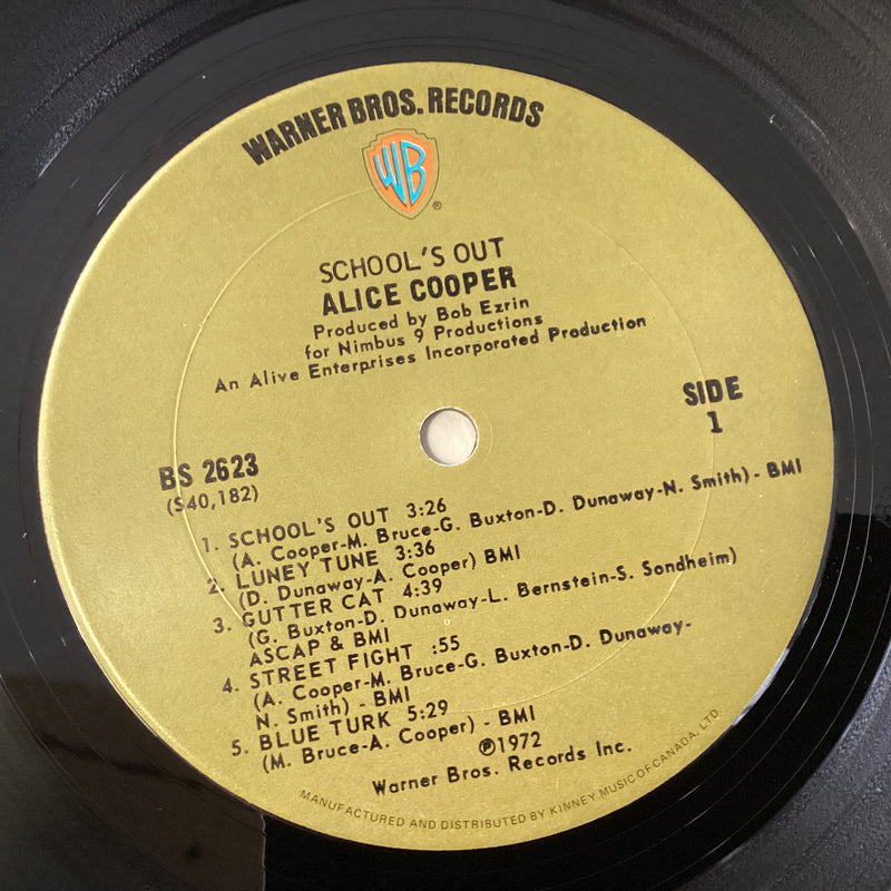ALICE COOPER = SCHOOLS OUT (CDN 1972) (USED)