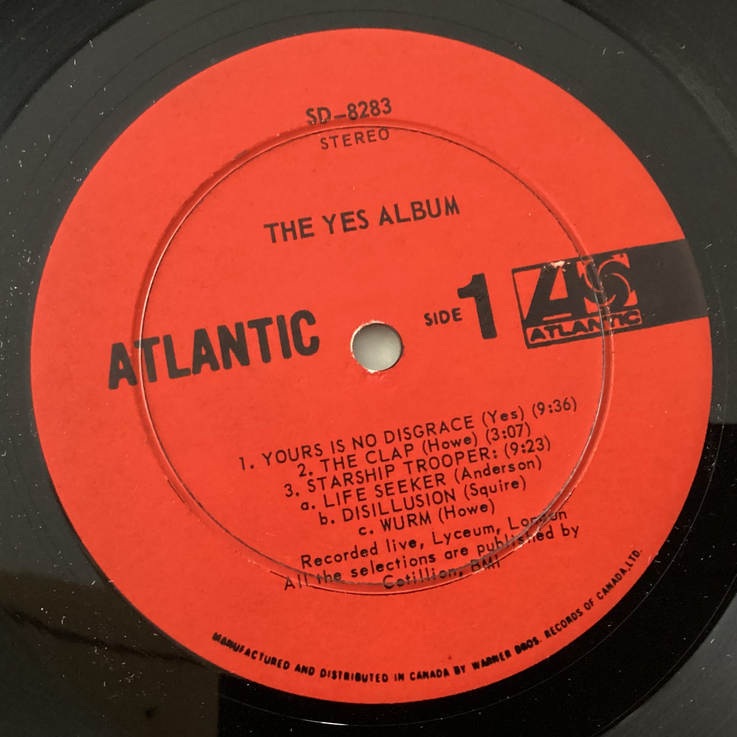 YES = YES ALBUM (CDN 1971) (USED)