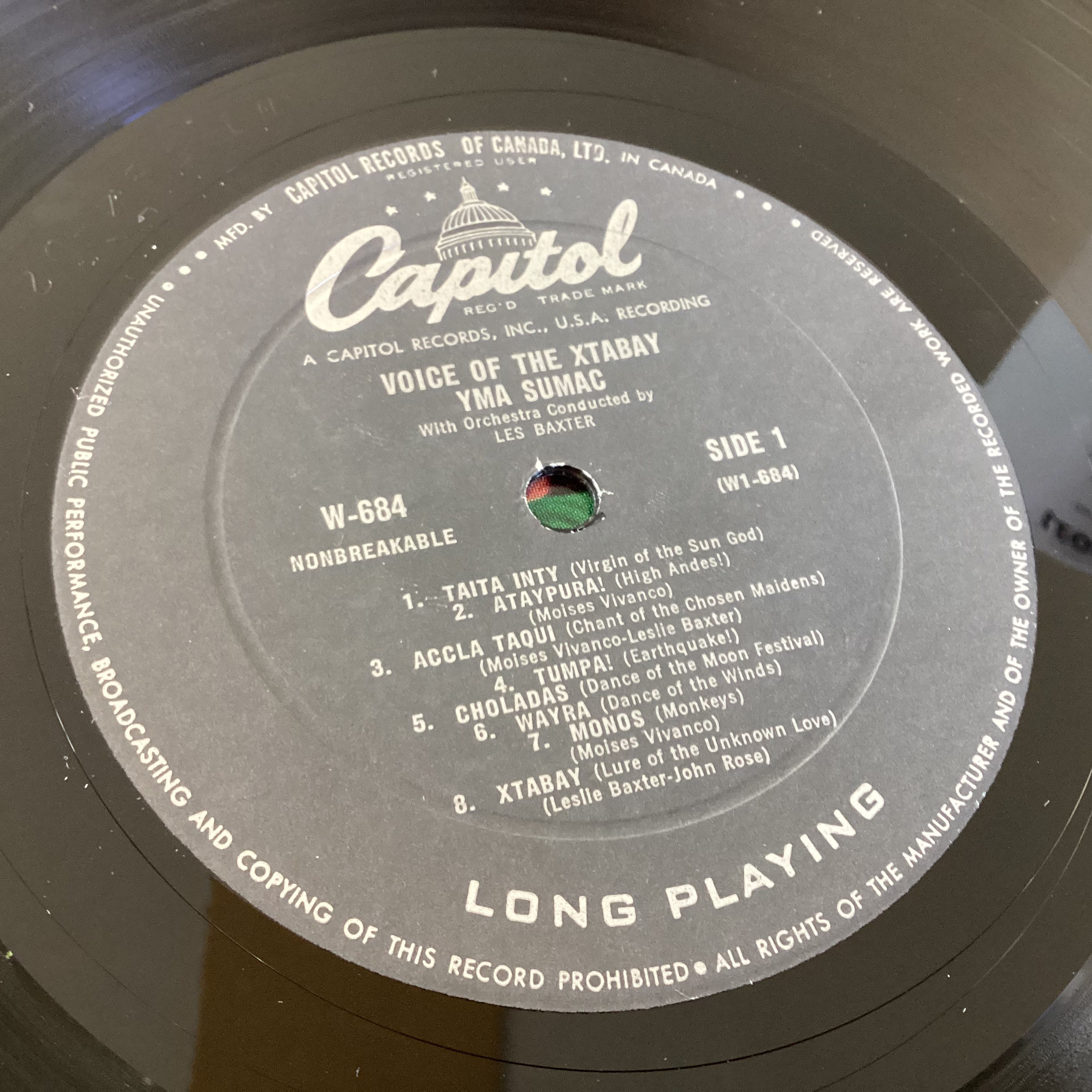 SUMAC, YMA = VOICE OF THE XTABAY (CDN 1955) (USED)