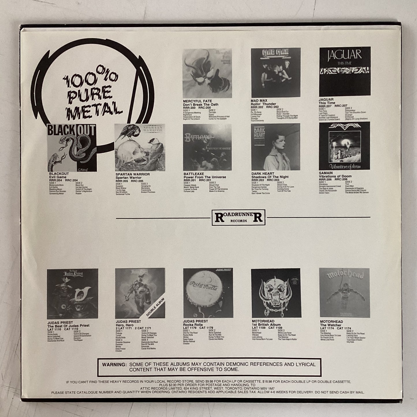 100% PURE METAL SAMPLER (CDN 1984) (USED)