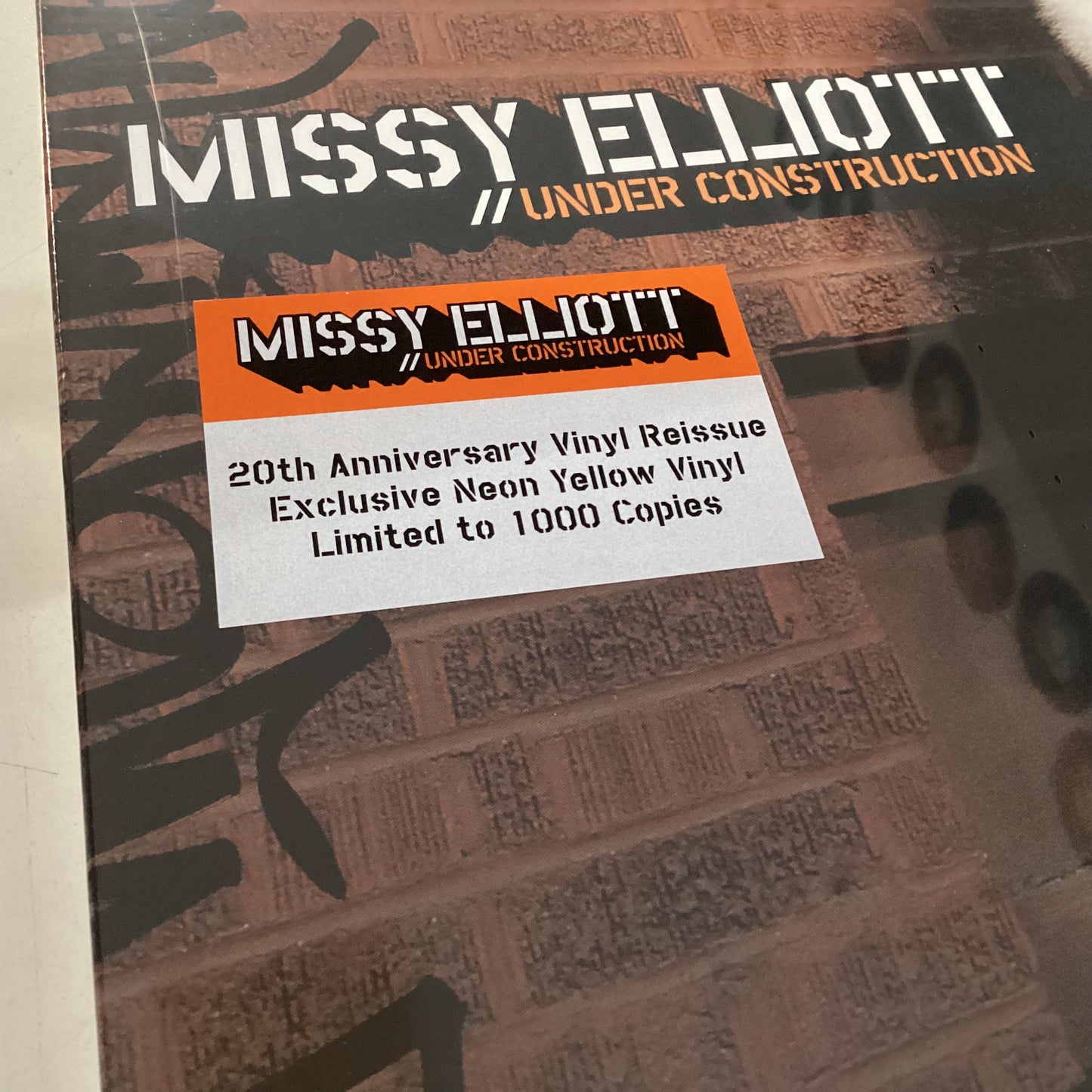 MISSY ELLIOTT = UNDER CONSTRUCTION (2LP/YELLOW/SIGNED)