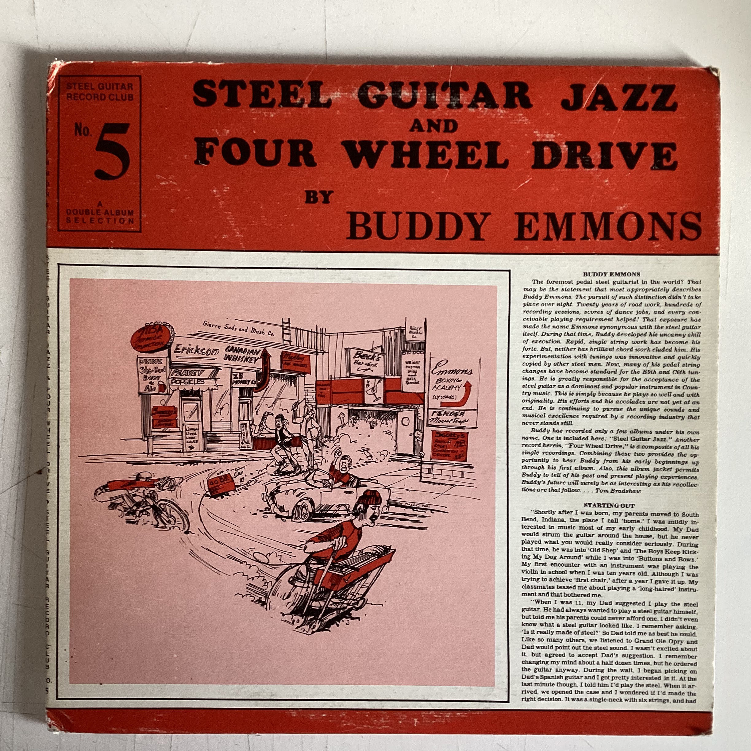 EMMONS, BUDDY = STEEL GUITAR JAZZ & FOUR WHEEL DRIVE (US 1975) (USED)