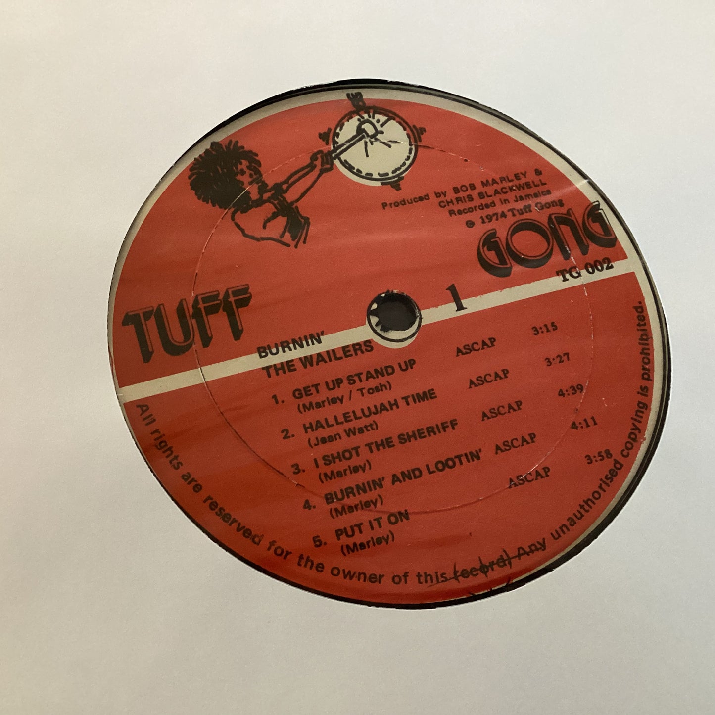 MARLEY, BOB & THE WAILERS = BURNIN' (JAMAICA 1974) (USED)