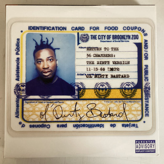 OL' DIRTY BASTARD = RETURN TO THE 36 CHAMBERS: DIRTY VERSION (US 2017/SPLIT) (USED)