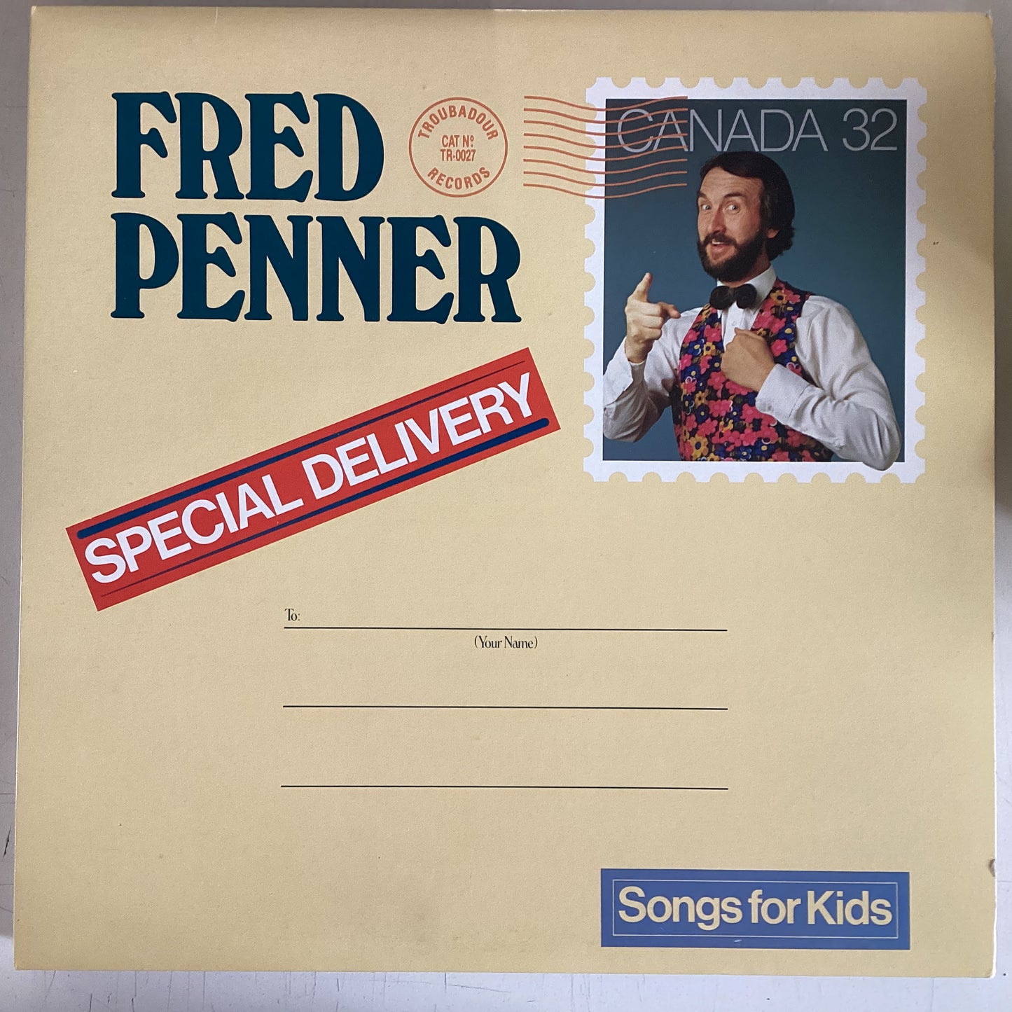 PENNER, FRED = SONGS FOR KIDS (CDN 1983) (USED)