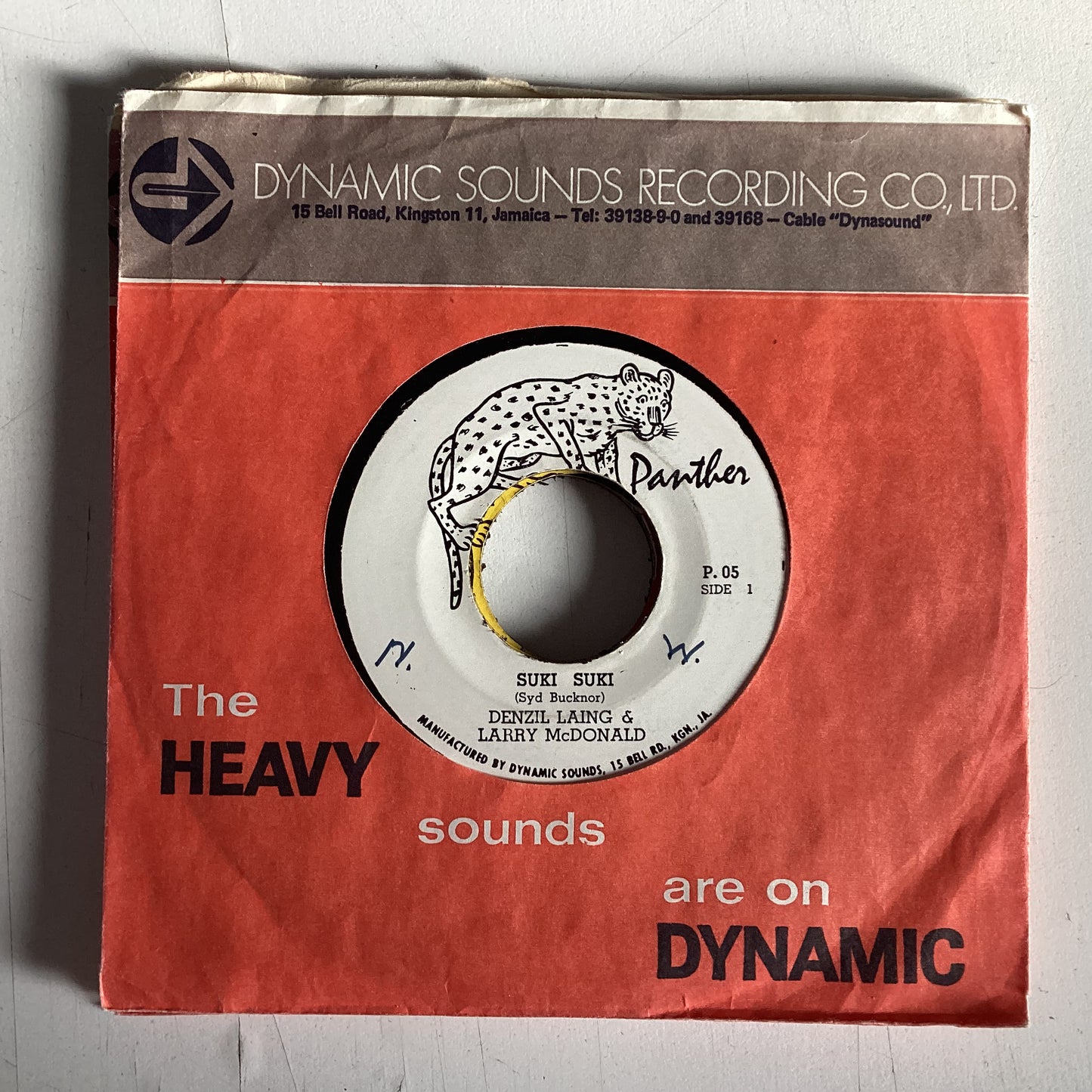 LAING, DENZIL & MCDONALD, LARRY = SUKI SUKI (7 IN.) (JAMAICA 1971) (USED)