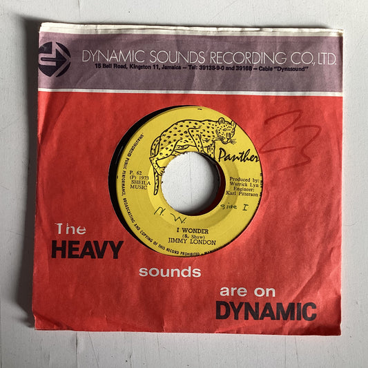 LONDON, JIMMY / SOUL DYNAMITES = I WONDER (7 IN.) (JAMAICA 1973) (USED)