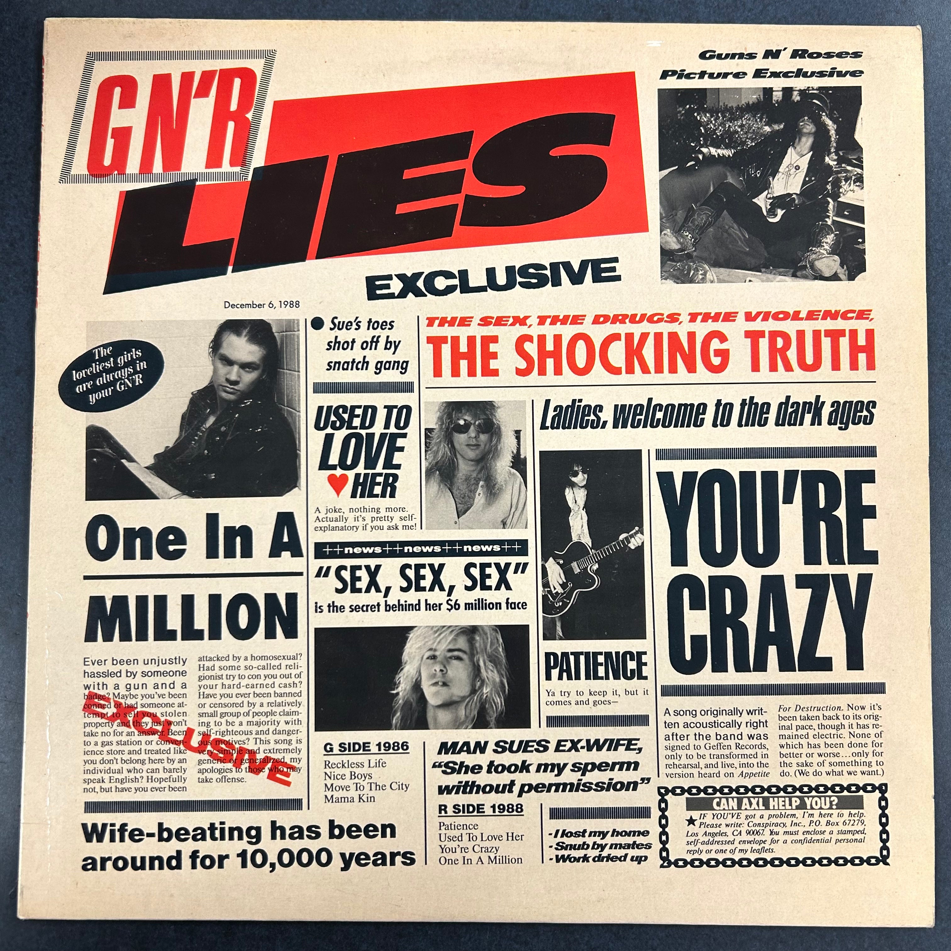 GUNS N' ROSES = G N' R LIES (CDN 1988) (USED)