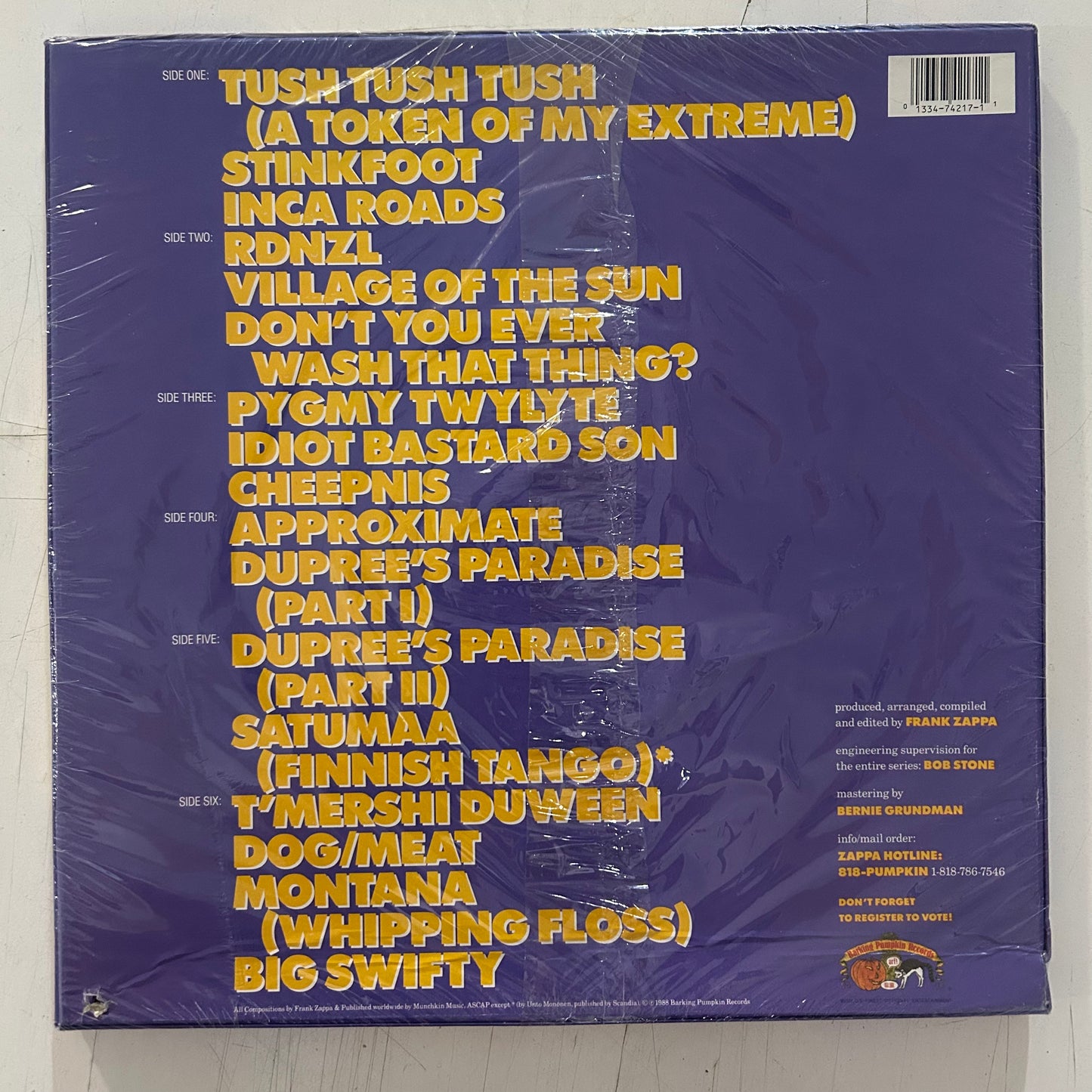ZAPPA, FRANK = YOU CAN'T DO THAT ON STAGE ANYMORE : VOL. 2 (US 1988) (SEALED)