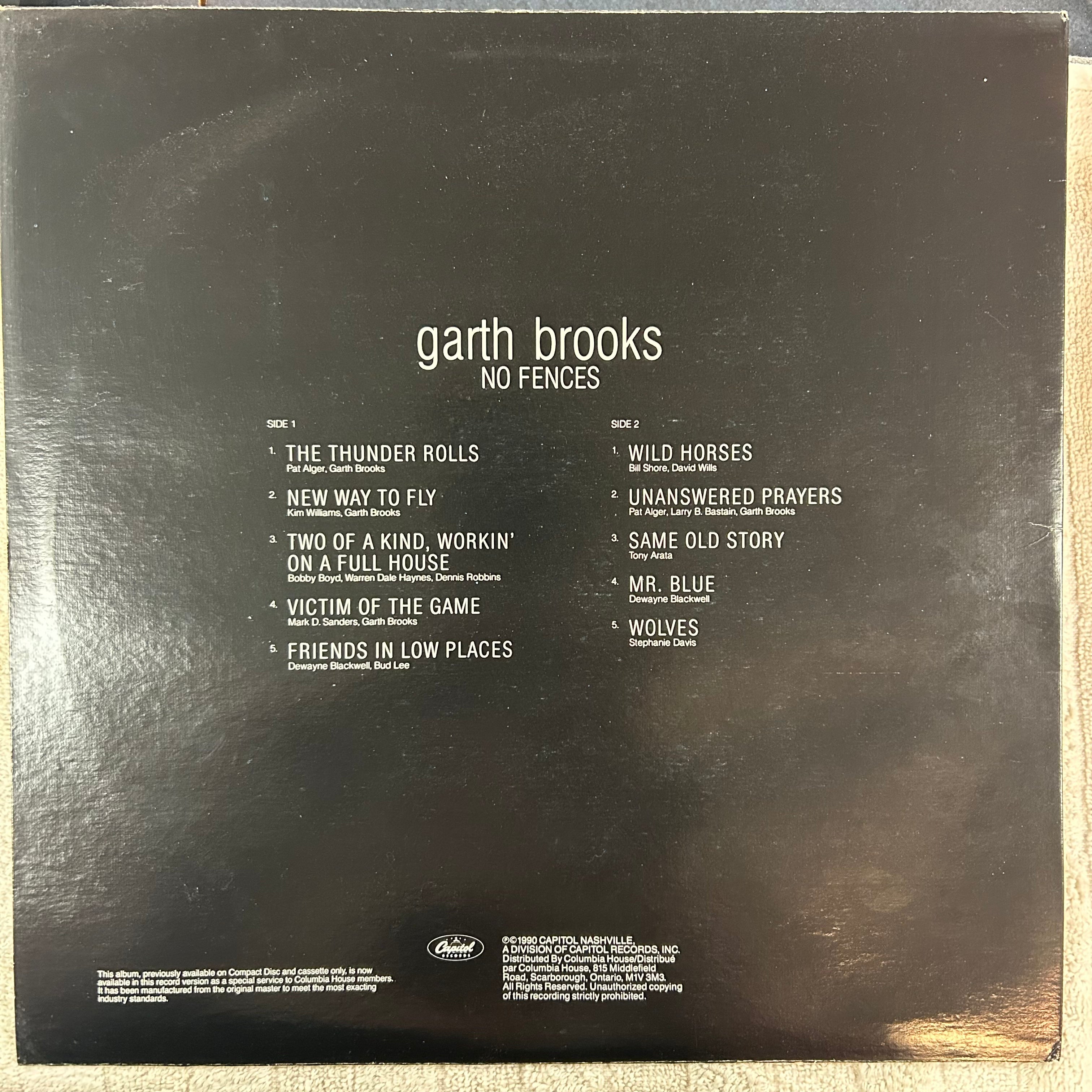 BROOKS, GARTH = NO FENCES (CDN 1990) (USED)