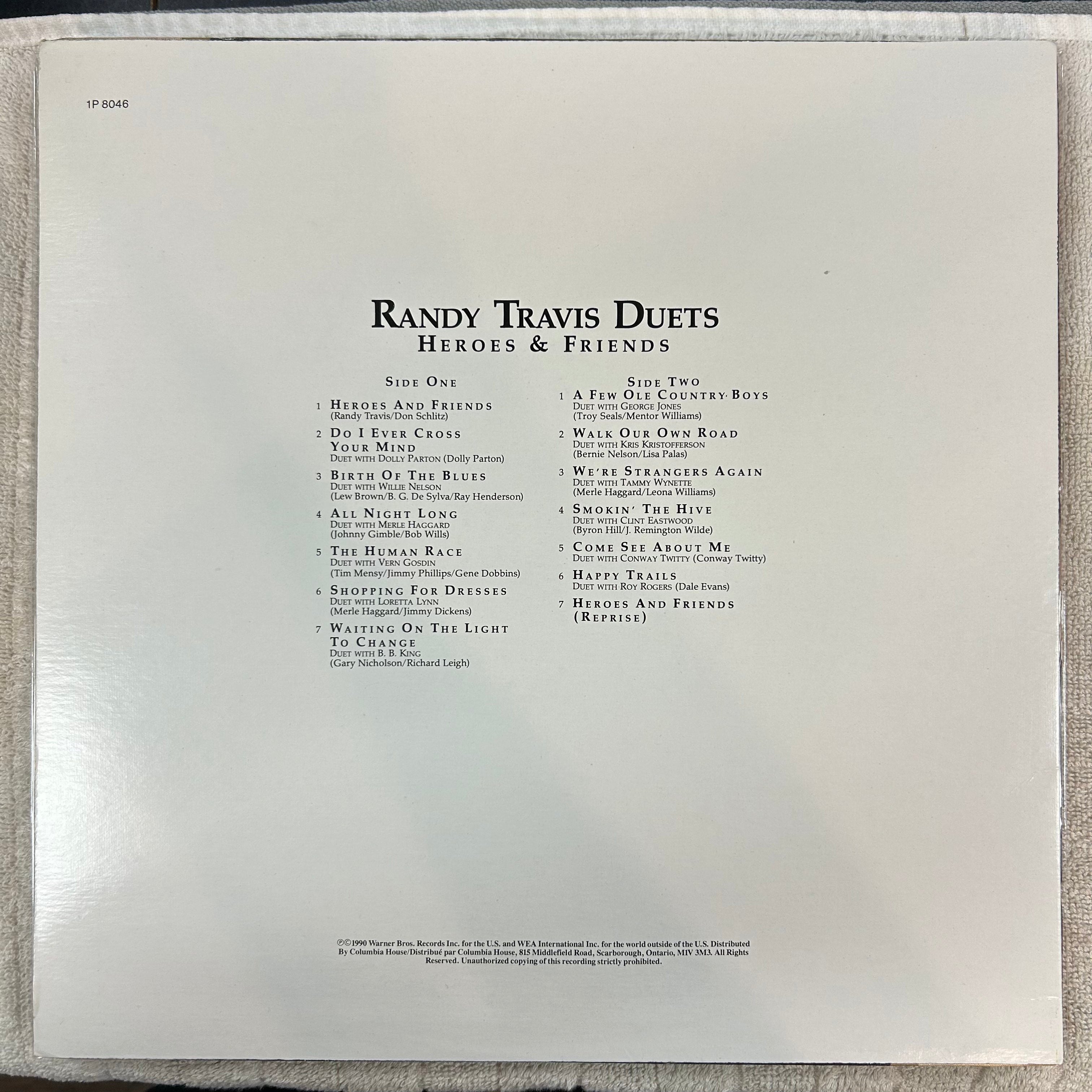 TRAVIS, RANDY = DUETS: HEROES & FRIENDS (CDN 1990) (USED)