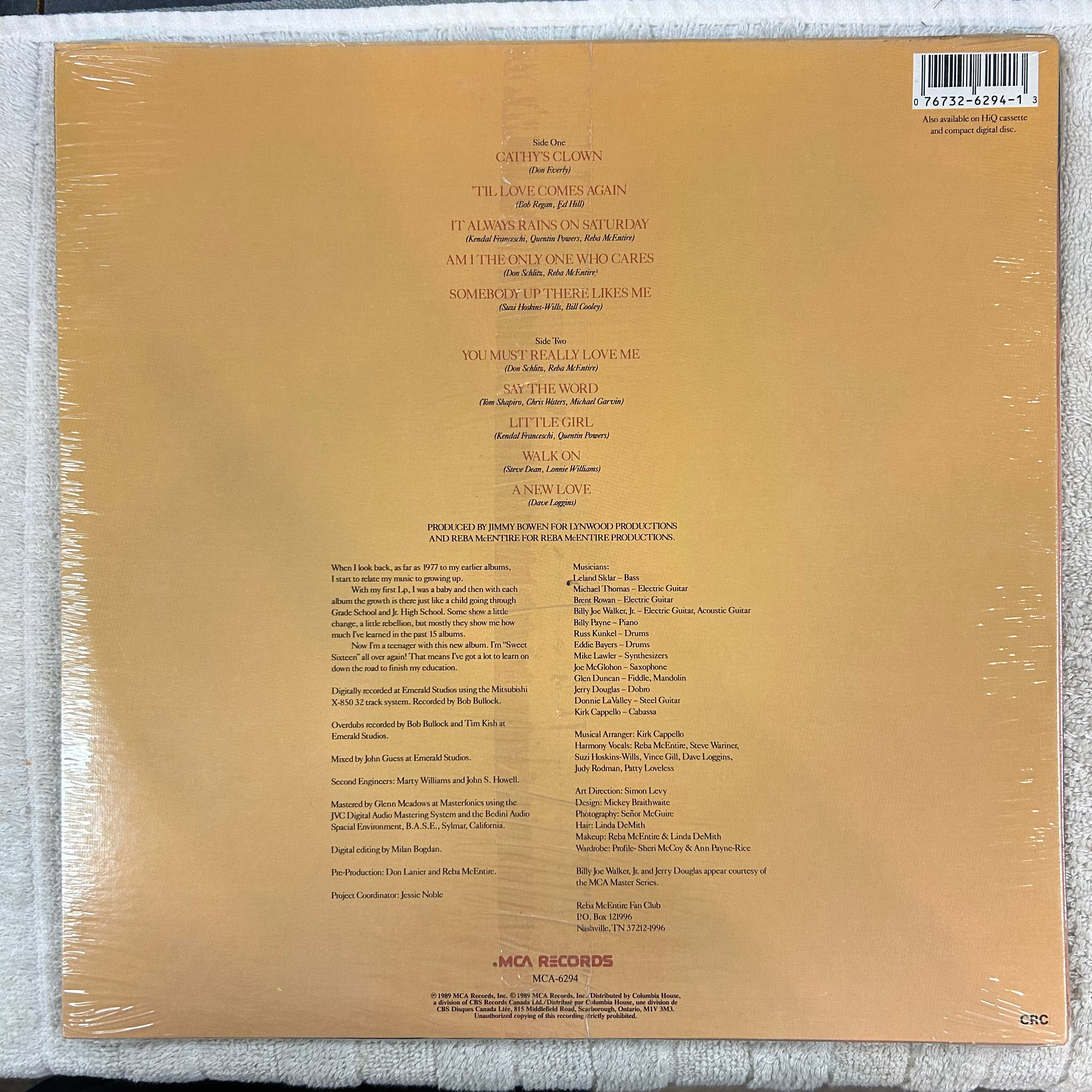 MCENTIRE, REBA = SWEET SIXTEEN (CDN 1989) (SEALED)