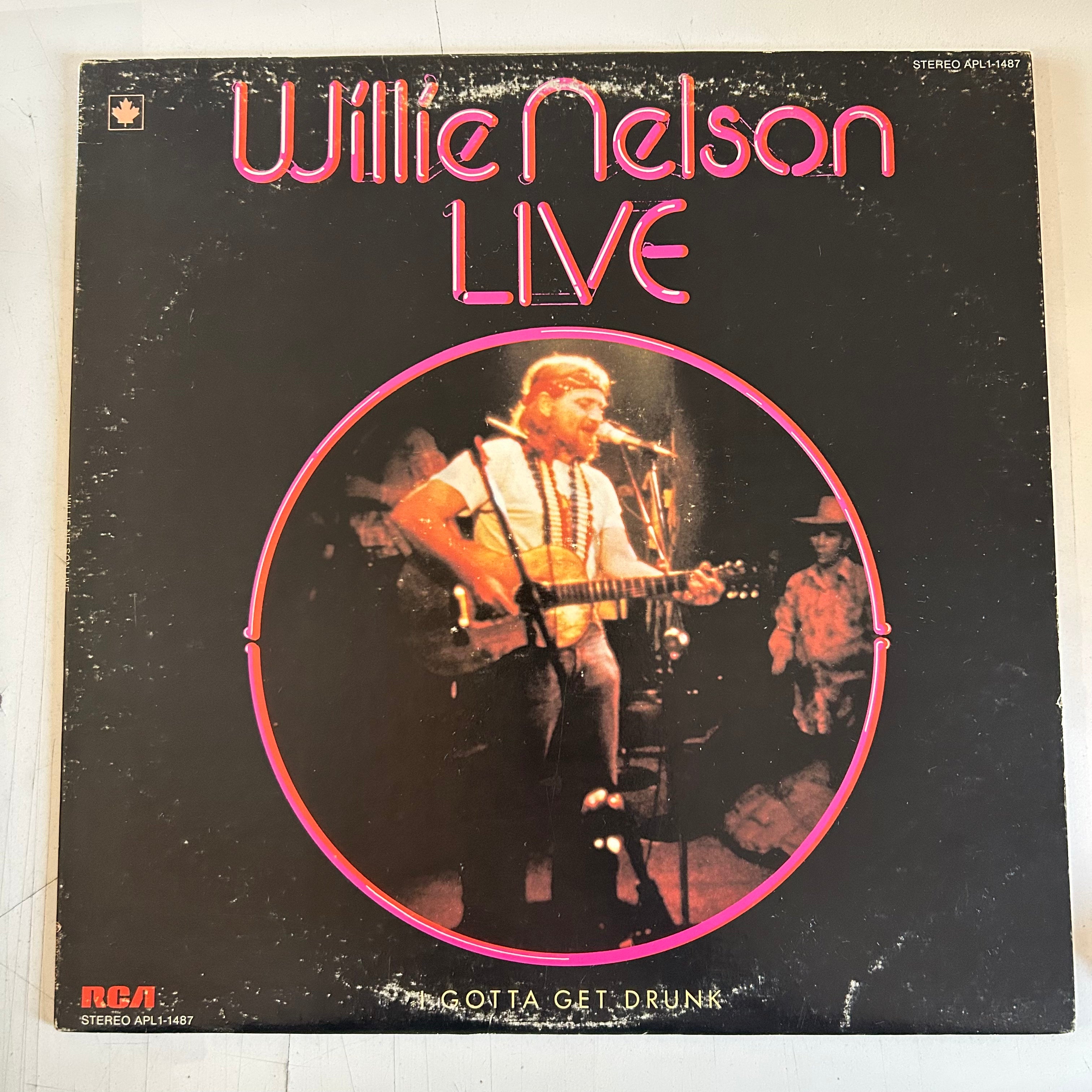 NELSON, WILLIE = LIVE: I GET DRUNK (CDN 1976) (USED)