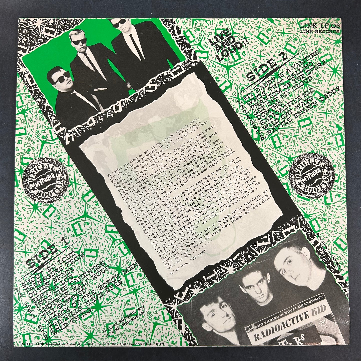 METEORS = LIVE AND LOUD!! (UK 1987) (USED)