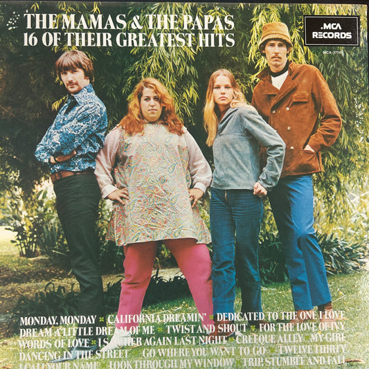 MAMAS & THE PAPAS = 16 OF THEIR GREATEST HITS (CDN 1970S) (USED)