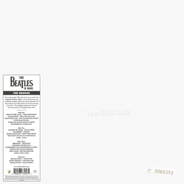 BEATLES = WHITE ALBUM : 2014 MONO PRESSING REISSUE (2LP/180G) (OUT OF PRINT)