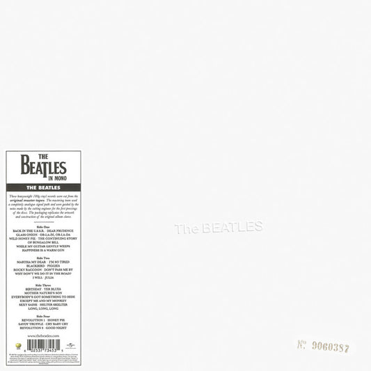 BEATLES = WHITE ALBUM : 2014 MONO PRESSING REISSUE (2LP/180G) (OUT OF PRINT)