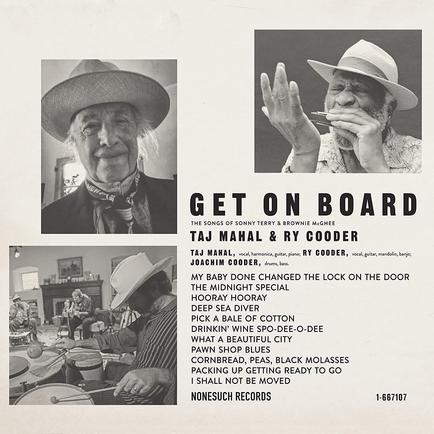 MAHAL, TAJ & COODER, RY = GET ON BOARD (THE SONGS OF SONNY TERRY & BROWNIE MCGHEE) (180G)
