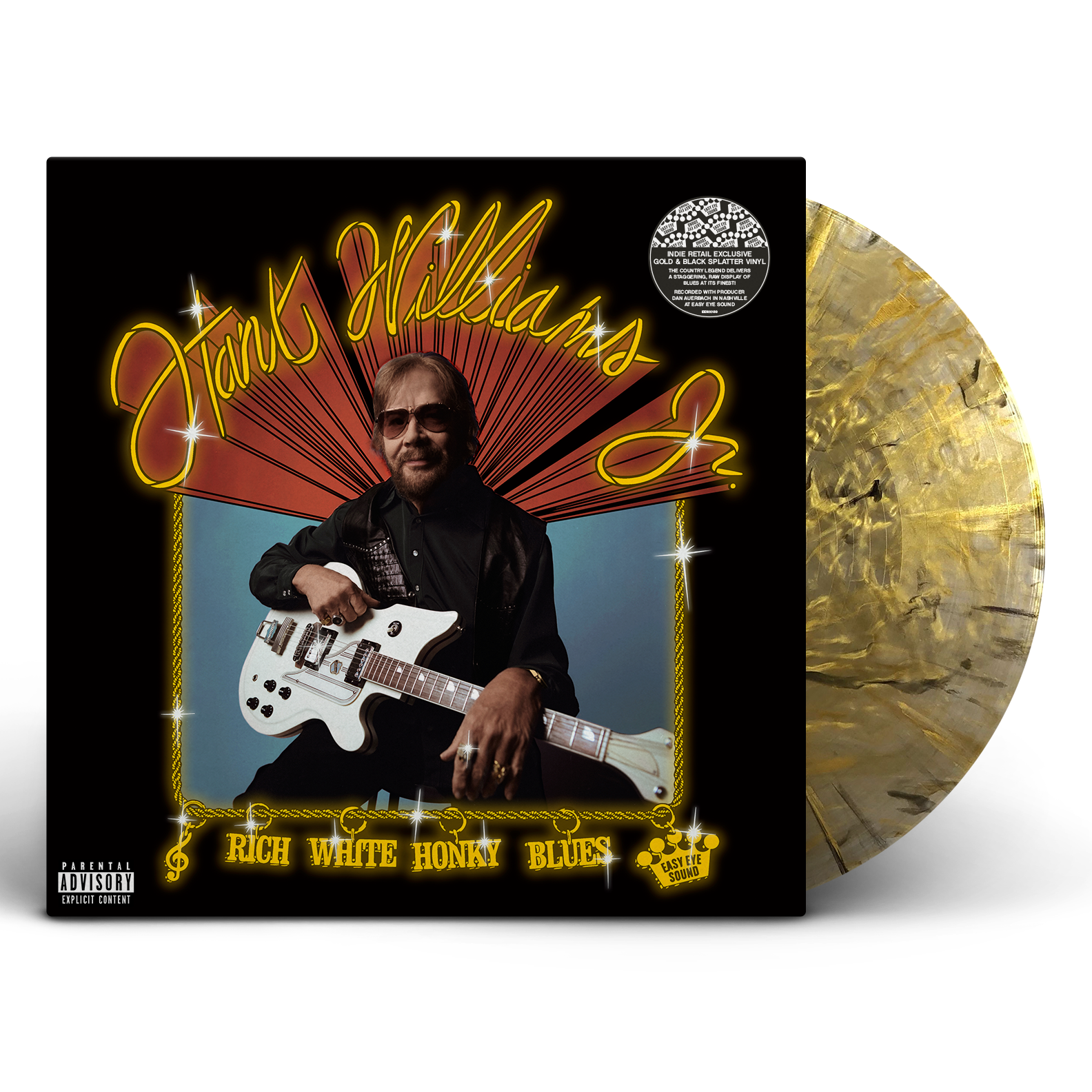WILLIAMS, HANK JR. = RICH WHITE HONKY BLUES (180G/GOLD) /INDIE EXC. WAX