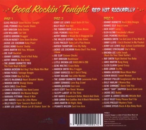 VARIOUS ARTISTS = GOOD ROCKIN' TONIGHT: RED HOT ROCKABILLY (2 LP)