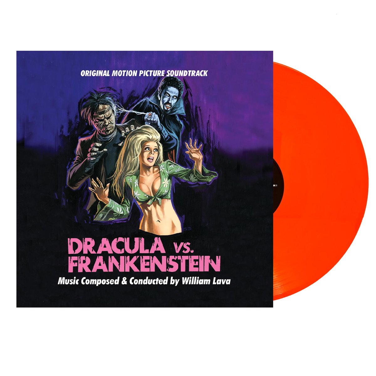 DRACULA VS FRANKENSTEIN: 50th ANN. (OST) (ORANGE WAX)