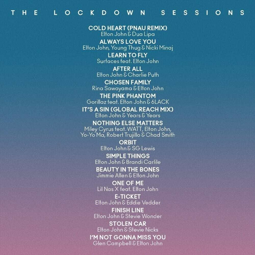JOHN, ELTON = LOCKDOWN SESSIONS /2LP