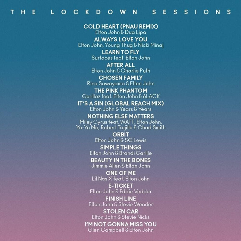 JOHN, ELTON = LOCKDOWN SESSIONS /2LP