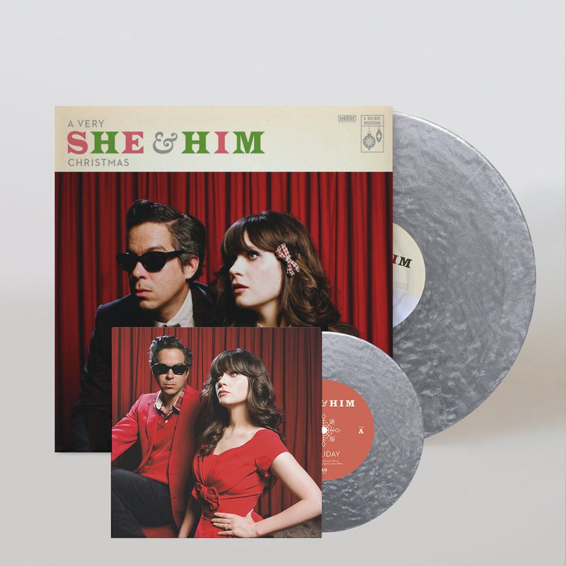 SHE AND HIM = A VERY SHE AND HIM CHRISTMAS: 10th ANN. (LP + 7IN.)